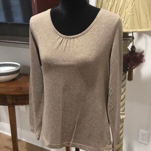 Chico’s Gold Simmered top